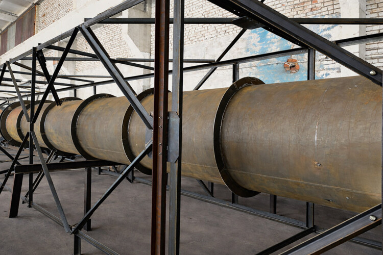 Отгружена самонесущая дымовая труба D 1200 мм, H 30 м 2 samonesushchaya dymovaya truba d1200 h30 sibkotlomash 3