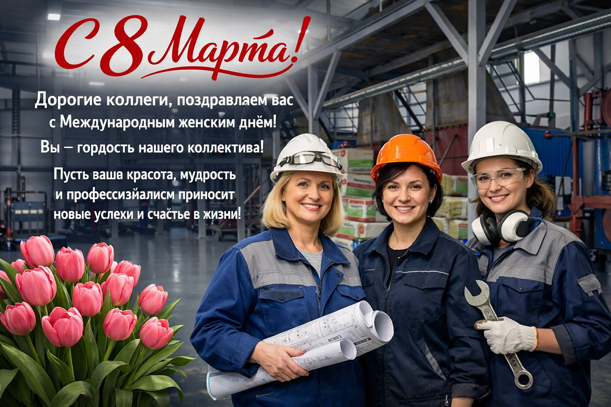 Поздравляем всех женщин с праздником весны!